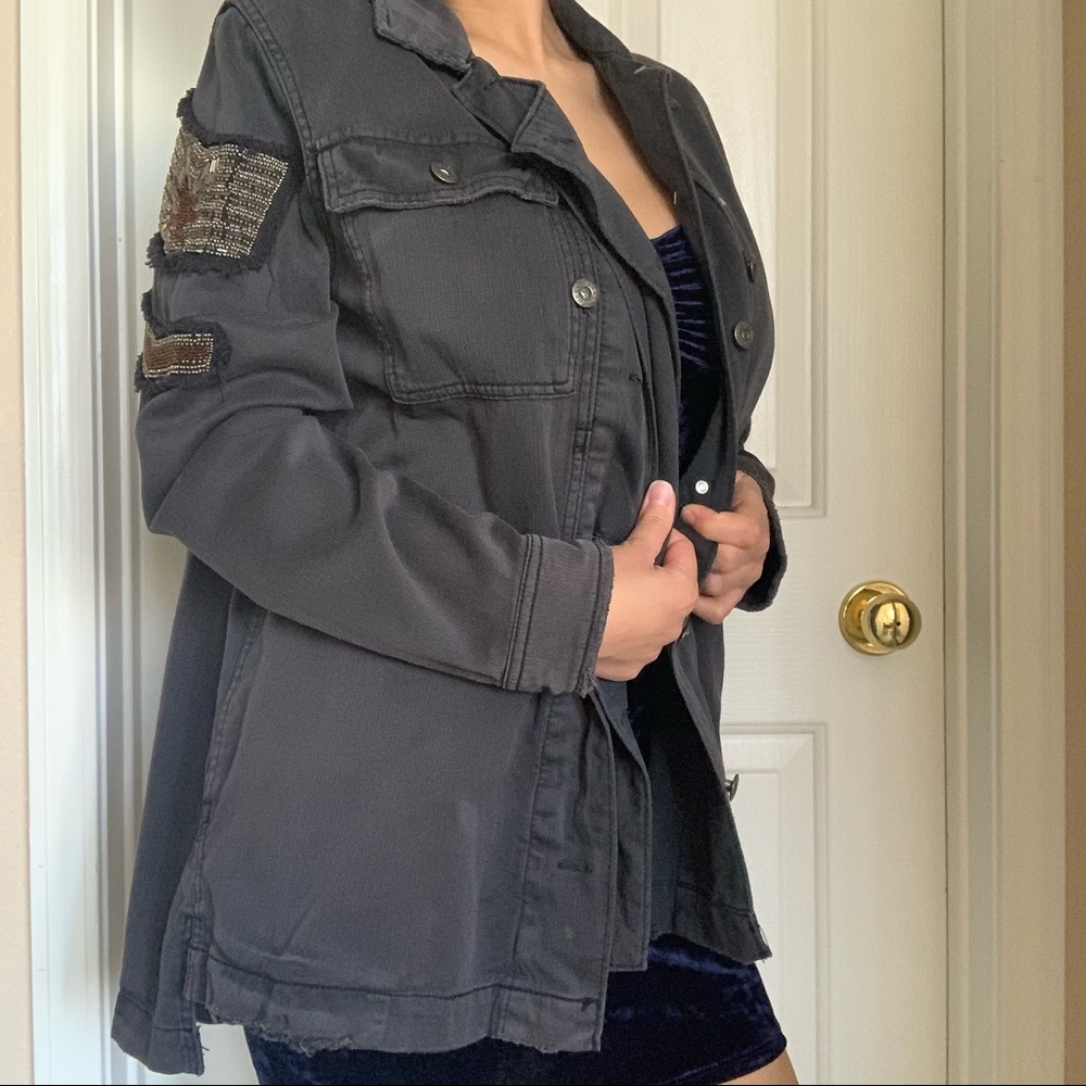 DARK GREY DENIM JACKET